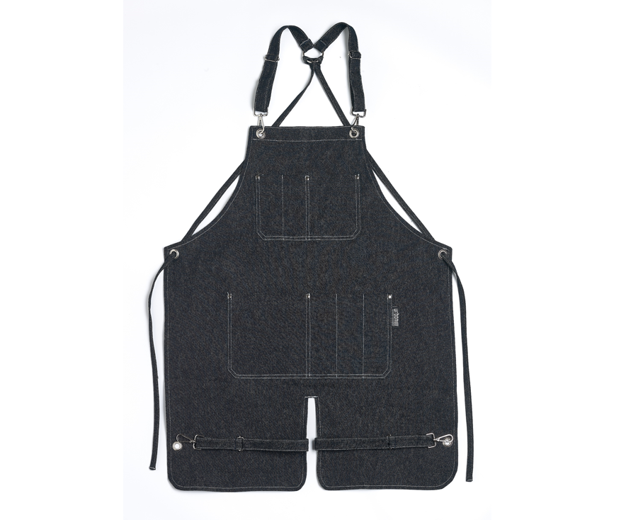 Tablier 100% Denim avec Poche Kangourou